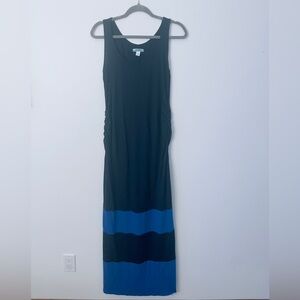 Old Navy Maternity Maxi Dress blue size small